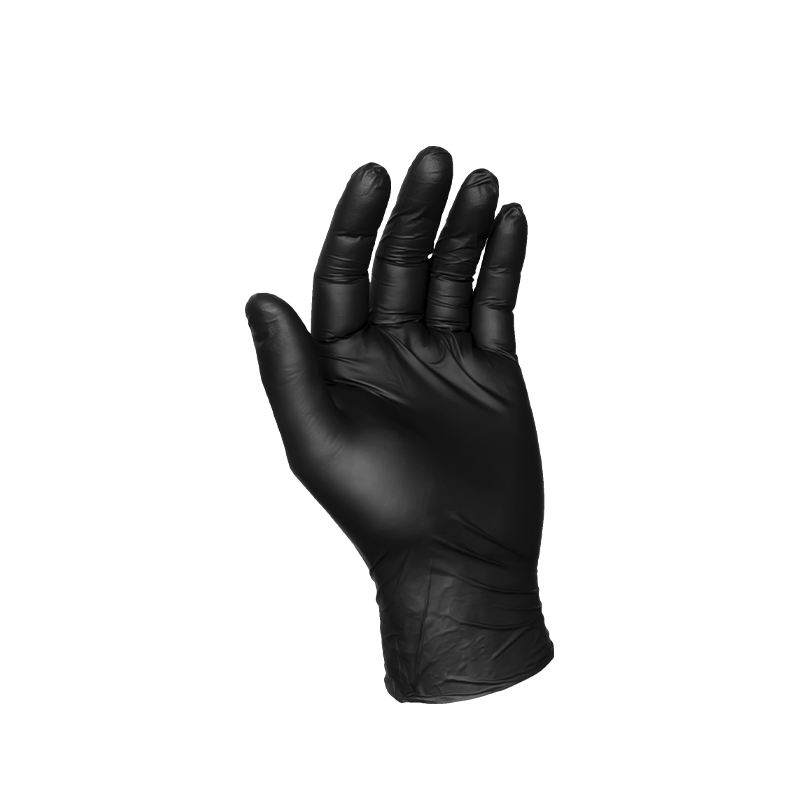 Schwarze Nitril-Handschuhe S